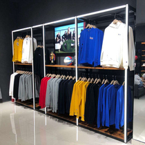 Champion tide brand mens clothing store shelves Clothing store display rack luminous floor-to-ceiling display rack whole store custom design