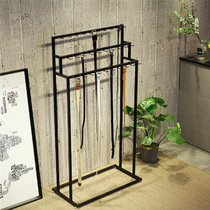 Clothing store jewelry rack belt rack Scarf silk scarf rack Floor-standing wrought iron modern minimalist display rack customization