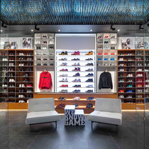 Outdoor sports shoes shoe rack display cabinet luminous custom shelf vertical multi-function multi-combination display rack artificial color board