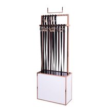 Clothing jewelry store floor-to-ceiling belt rack Scarf shawl display rack Silk scarf modern wrought iron storage shelf customization