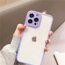 For Apple 13 mobile phone case iPhone13ProMax transparent 13pro new all-inclusive anti-fall protective cover Max simple soft silicone Mini 13 pm female por