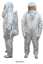 Laoguard QLWS-004 conjoined simple fire fire protection clothing fire protection clothing aluminum foil fire resistant cloth high temperature resistant