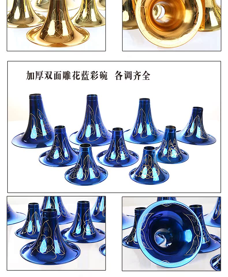 Wang Jiaxuan tinh chế nhạc cụ khắc màu bát begin người mới bắt đầu bát nhà máy phụ kiện nhạc cụ bán hàng trực tiếp - Nhạc cụ dân tộc sáo huân