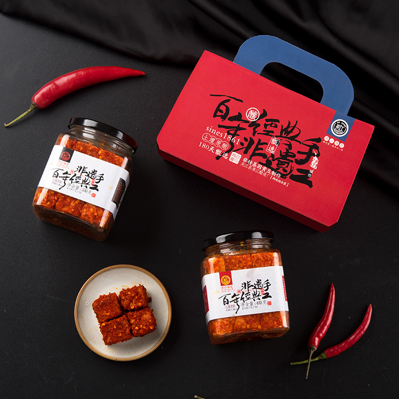 Zou Sanhe XXJiang Tofu Lactation Sichuan Special Farm Farm Made Mold Tofu Bottle 360g 350g Gift Box