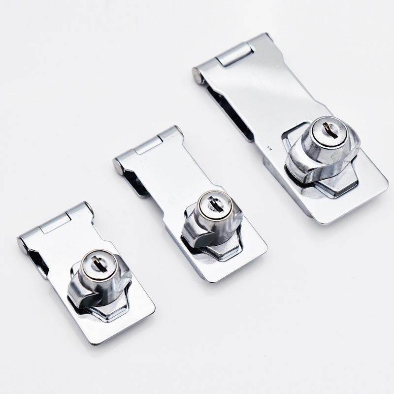 Thickened with key door buckle padlock buckle wooden box buckle lock nose door latch door bolt wooden door buckle piece latch luggage accessories