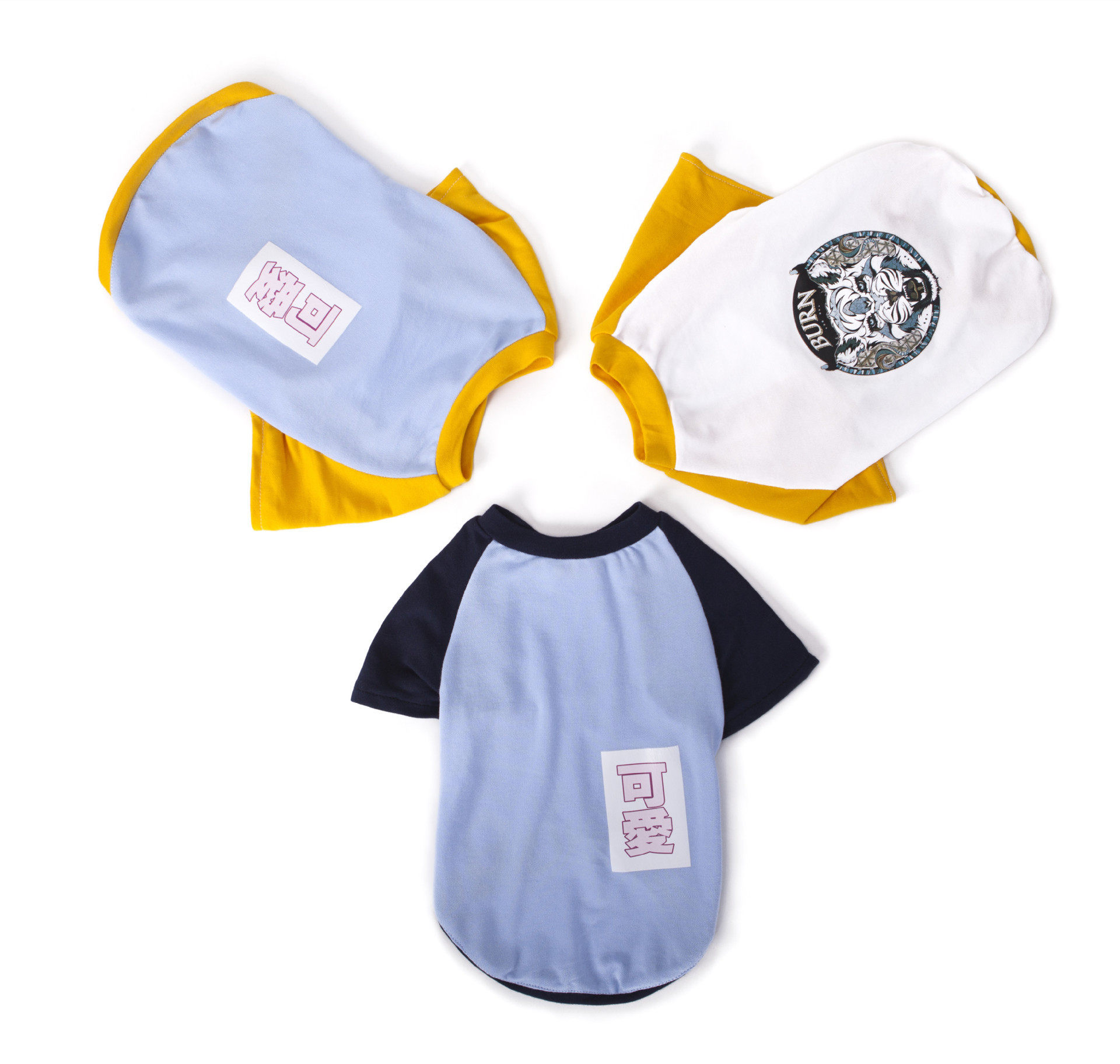 Dog summer shaving with breathable clothes in spring and summer shirts Puppy kitty clothes cute teddy pets two feet of clothes