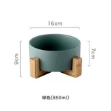 Кошачья чаша, собачья чаша кошка чаша керамическая кошачья чаша с твердым деревянной стойкой кошка питьевая вода миска кошка рис рис горшок горшок горшок кошка кошачья миска поклонение универсальным