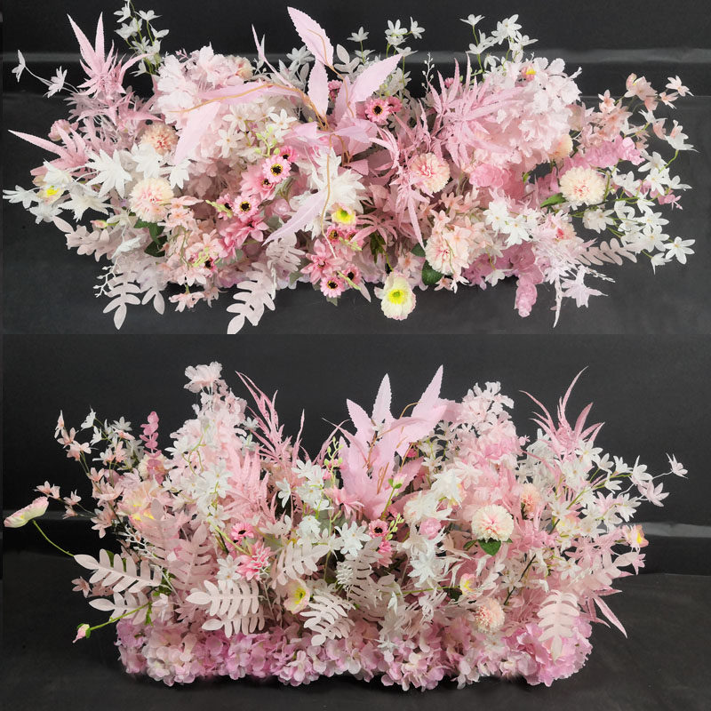 New Wedding Wedding Hall Emulation silk Flower Road Citation platoon Courtyard Rows of flower paths Flower Strips Hanging Flowers Balls-Taobao