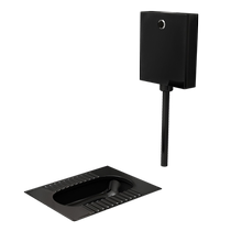 Home hotel hotel bathroom black ceramic squat toilet induction water tank toilet size deodorant toilet squat pit
