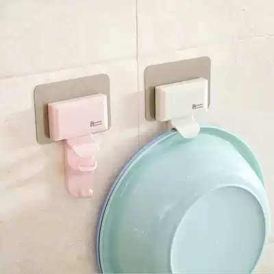 Clip washbasin adhesive hook bathroom hanging basin rack kitchen powerful suction disc dressing room basin rack Wall hanger baby basin clip