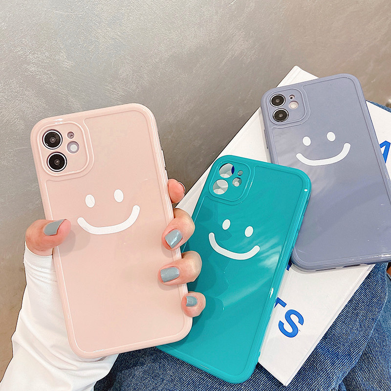 Personality smiley face applicable iphone11pro mobile phone protection shell promax apple x full package xr anti-fall xslovers max xsmax iphonese2