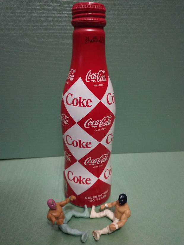 2016 Coca-Cola Netherlands 130th Anniversary Diamond Aluminum Bottle (originally filled with water)