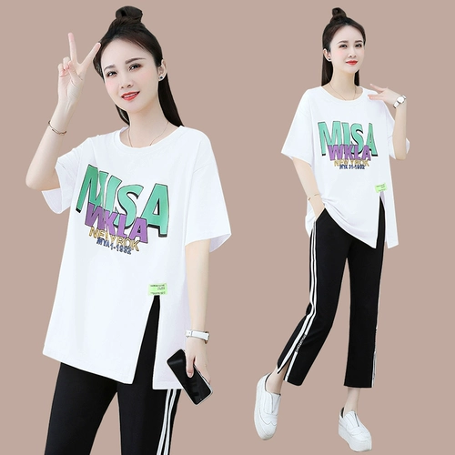 Модная летняя одежда с буквами, спортивные штаны для отдыха, комплект, городской стиль