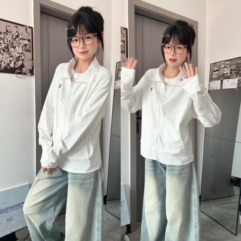 Korean Style Sun Protection Clothing for Women 2026 Summer New Outdoor Cycling Lightweight Anti-Uv Student Air-Conditioning Shirt Jacket