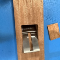 Hand-made ice shaver hand-rubbed ice shaver wooden ice shaver stainless steel (width 5 1 cm special blade)