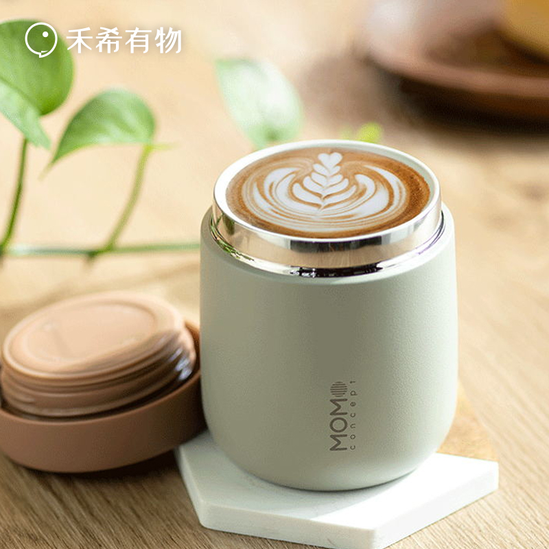 Japan momo insulated cup female high face value ins minimalist fashion water glass on-board insulated cup 304 stainless steel