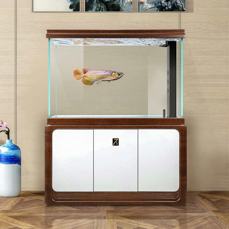 Emei Seven Seconds Fish Tank Series 7s and Open Living Room Home Medium Free Water Replacement Ultra White Glass Bottom Filter Aquarium