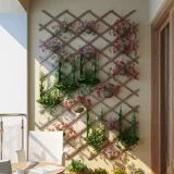 Наружный анти -коррупционный деревянный забор для забоя балкон двор поднимает декоративная подвеска