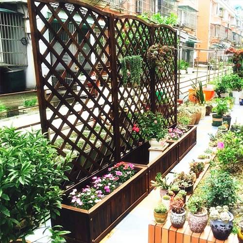 Деревянный забор цветочный бассейн забор для лазания цветочный стой