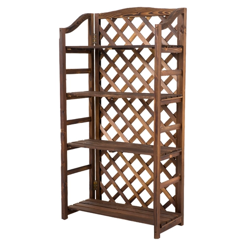 Деревянная цветочная стойка деревянные книжные полки