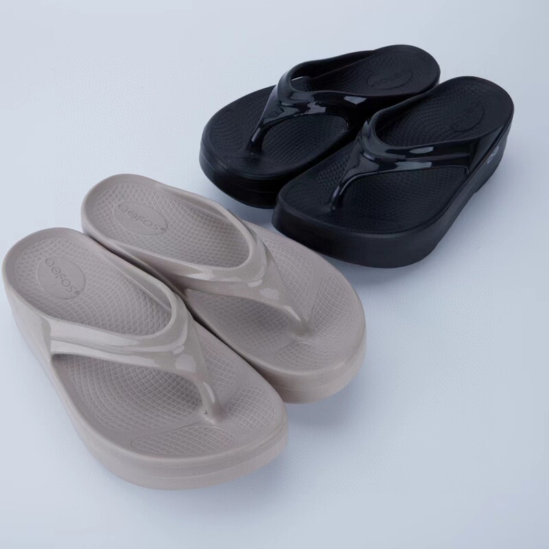 Women's Thick-Soled Flip-Flops with Arch Support, Shock Absorption, and Soft Elasticity, Waterproof, Suitable for Sports Recovery