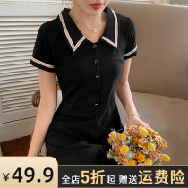 Maternity dress spring 2021 new dress short high-grade winter short skirt does not show