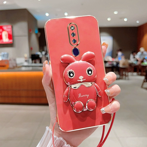Oppo, TikTok, совместимый чехол для телефона, кролик, трехмерная трубка, мультяшный милый защитный чехол, модная элитная креативная защитная сумка, новая коллекция, защита при падении, городской стиль, популярно в интернете