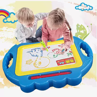 Children's color magnetic writing board Baby drawing board bracket small blackboard baby graffiti toy 2-3-5 years old