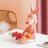 Северная легкая роскошная пузырька девушка фруктовая тарелка с закуска