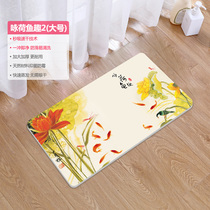 Creative Huaxia Feng diatom mud mat bathroom non-slip mat bathroom bathroom bath room water absorption quick-drying entrance mat