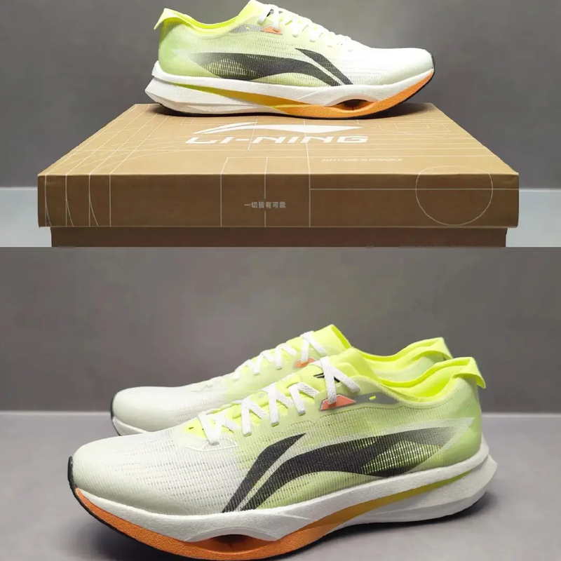 Li-Ning Chasing the Wind Pro Technology Full Palm Cushioning Professional Racing Running Shoes Physical Examination Shoes Ultra-Light and Breathable