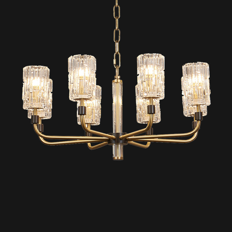 Post-modern light luxury crystal chandelier living room bedroom dining room banquet hall modern minimalist designer art creative lamp