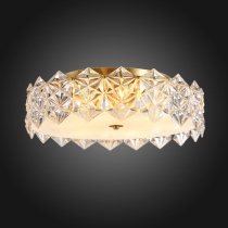 All-copper light luxury Hong Kong-style crystal bedroom restaurant luxury living room lamp simple modern ins style designer ceiling lamp