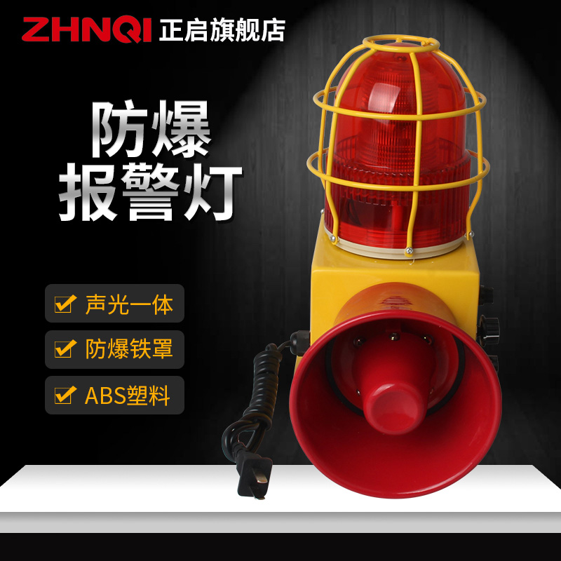 Industrial grade 130 dB explosion-proof sound and light alarm 24V220V flashing alarm light adjustable
