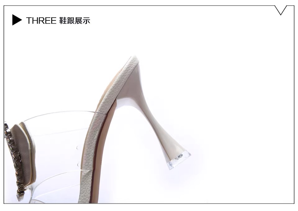 C9793 3310K GIÀY CAO GÓT NỮ RSKREGS GÓT NHỌN MÙA HÈ TRONG SUỐT GIÀY DÉP NỮ G06 SẢN PHẨM MỚI