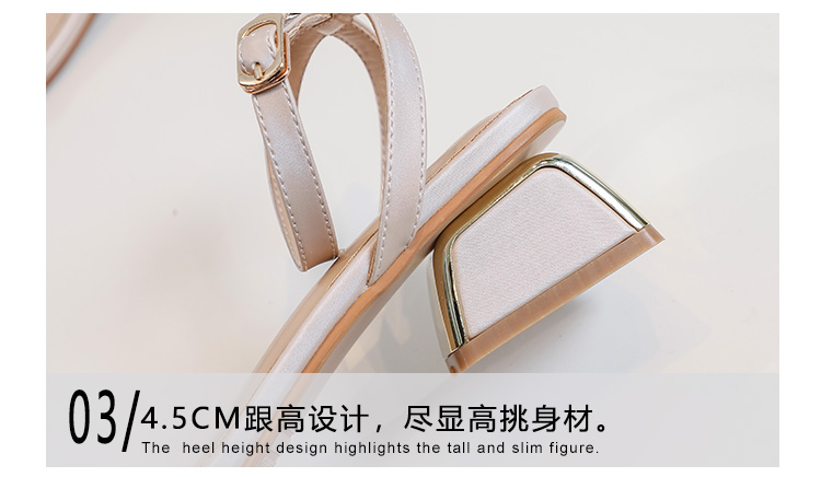 C9723 2850K GIÀY CAO GÓT NỮ RSKREGS GÓT VUÔNG MÙA HÈ GIÀY DÉP NỮ DA BÒ G06 SẢN PHẨM MỚI