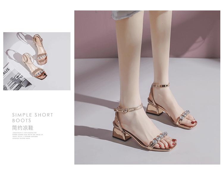 C9667 3030K GIÀY CAO GÓT NỮ RSKREGS GÓT VUÔNG MÙA HÈ GIÀY DÉP NỮ DA BÒ G06 SẢN PHẨM MỚI