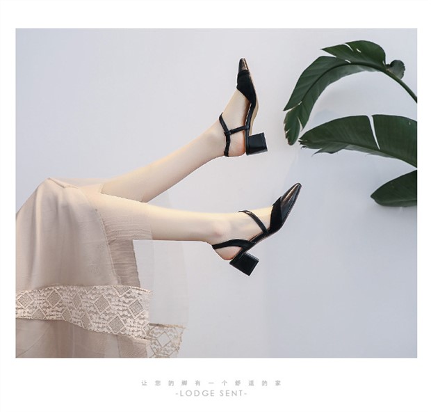 C9673 2760K GIÀY DÉP SANDAL NỮ RSKREGS GÓT VUÔNG MÙA HÈ PHONG CÁCH HÀN QUỐC GIÀY DÉP NỮ DA BÒ G06 SẢN PHẨM MỚI