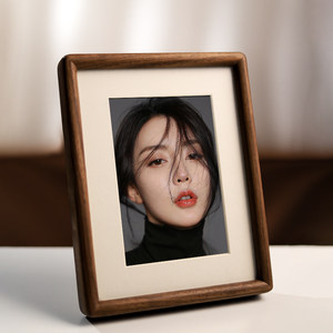 Solid wood photo frame table printing and washing photos made of custom black walnut wooden picture frame 6 7 8 10 inches high-end
