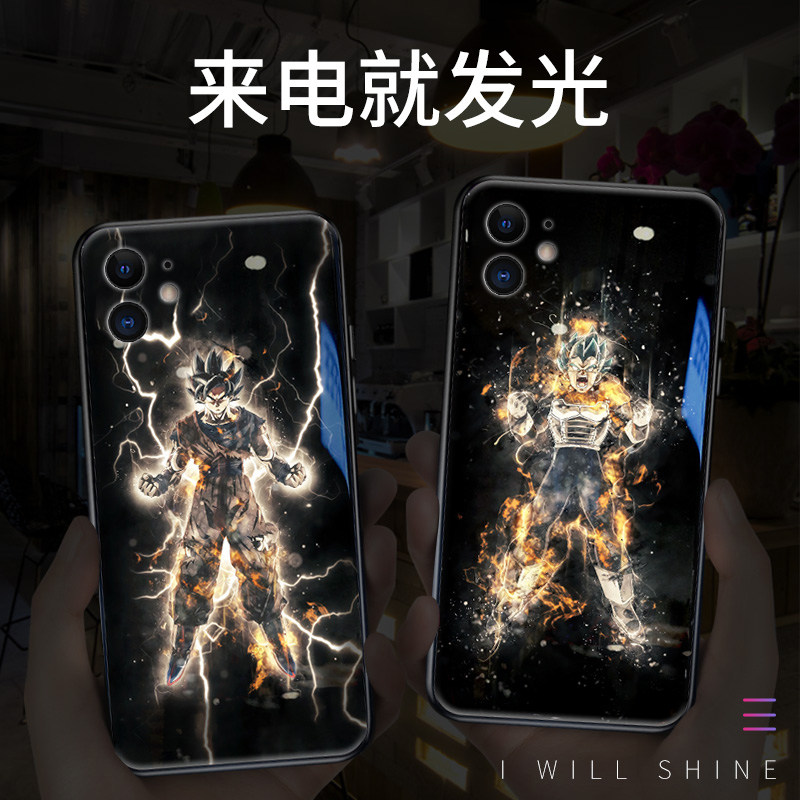 Incoming luminescence is suitable for Apple x mobile phone protection shell iphonex flash 12promax creative iPhone8plus humbling xsmax personality twelve xr tide card male