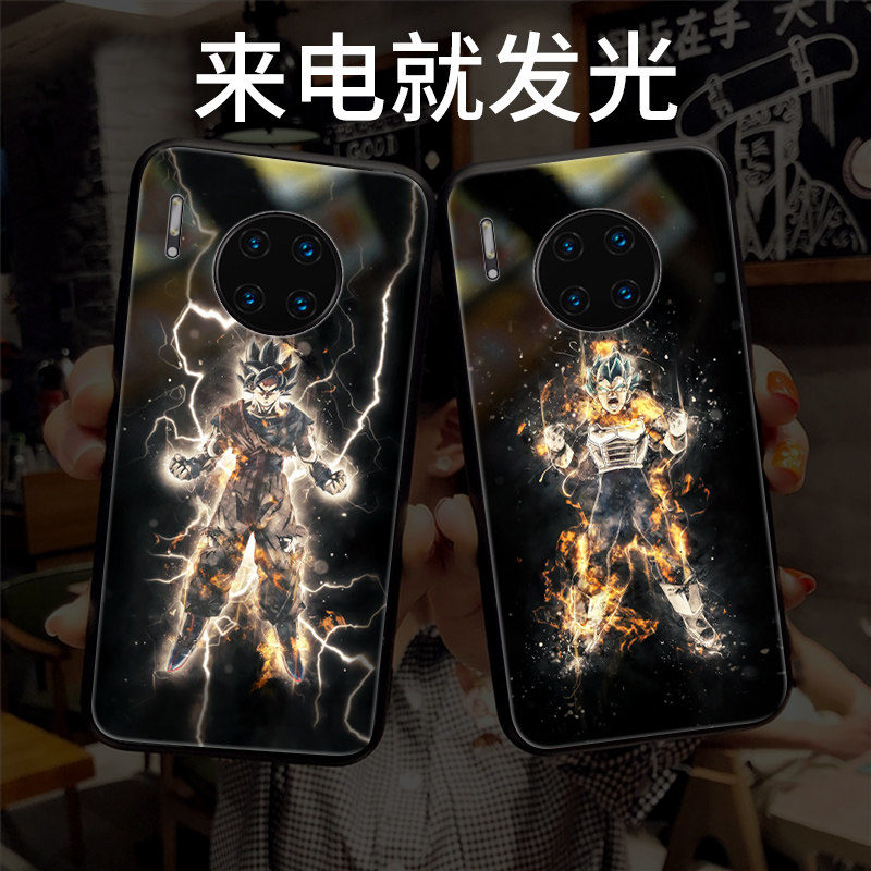 Caller luminous mobile phone protective shell suitable for Huawei mate30pro tide card men p40pro cartoon mate40pro net red mate20pro seven epro dragon