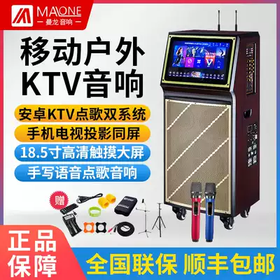 Manlong Square Dance Audio with Display Outdoor Home Network Video KTV Point Song AllK Song Speaker