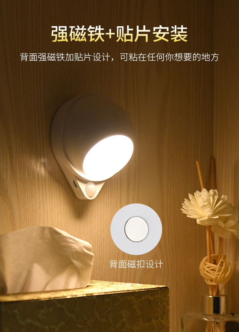 三十而已同款 DEAMAK 人体感应小夜灯 图3