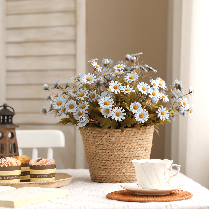 Morandi little daisy simulation bouquet fake dried flowers living room table floral decoration decoration photo photography props