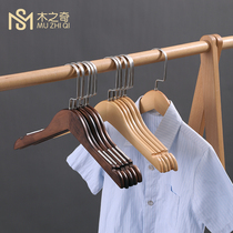 Childrens baby wooden hangers clothing store childrens non-slip custom clothes hanging wooden pants rack childrens clothing shop solid wood hanger