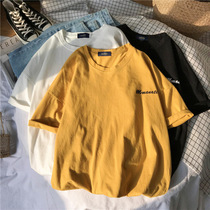 Loose T-shirt women tide ins fat mm large size shirt Korean version of Wild 2021 New Net red Harajuku wind half sleeve summer