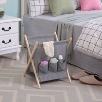 Storage basket evening sleeping putting clothes bedside to place bedroom with clothes headboard minimalist storage clothes hamper