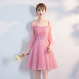 Летнее платье подружки невесты, коллекция 2023, в корейском стиле, облегающий крой