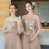 Весеннее летнее длинное платье подружки невесты