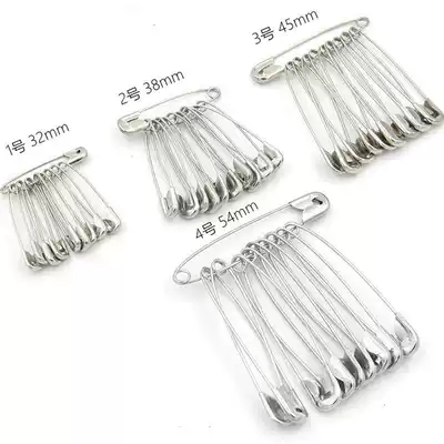 Factory direct safety pin nickel-plated multi-size fixed clothes tag brooch lock pin insurance metal buckle